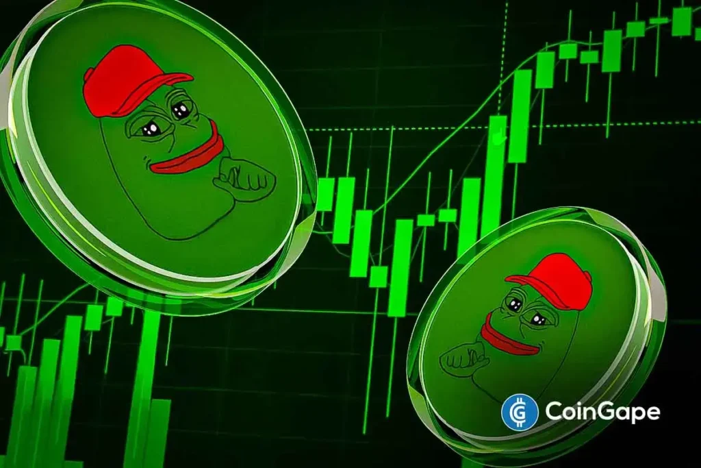 Pepe Coin Forms Bull Pennant After 60 Percent Rally